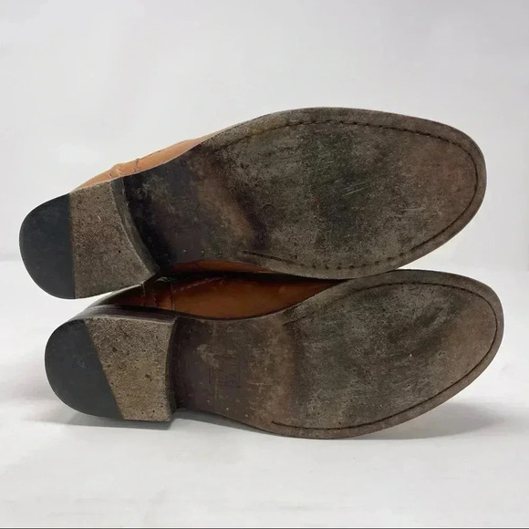 Frye Melissa Tan Leather Pull On Boots Size 7 1/2 B - Picture 6 of 7